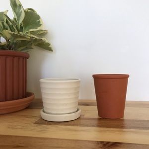 Two Small Plant Pots